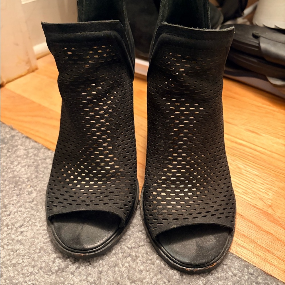 Vince Camuto Peep-Toe Ankle Boots